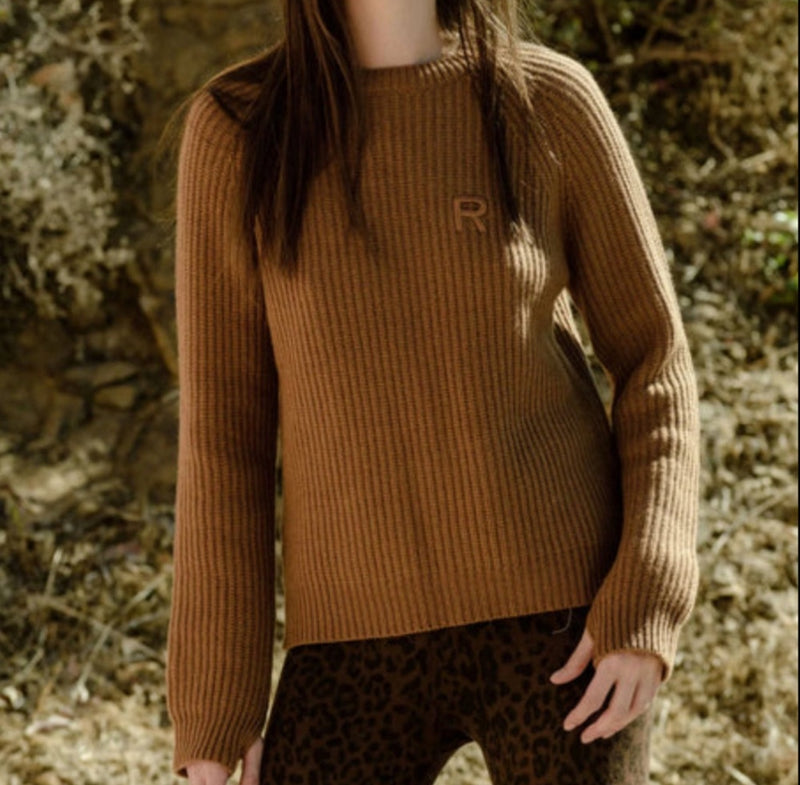 Ragdoll LA Cashmere Rib Sweater - Camel