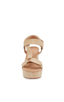 Chocolat Blu Gilroy Platform Sandal - Natural Raffia