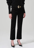 Citizens of Humanity Isola Velvet Cropped Trouser - Black