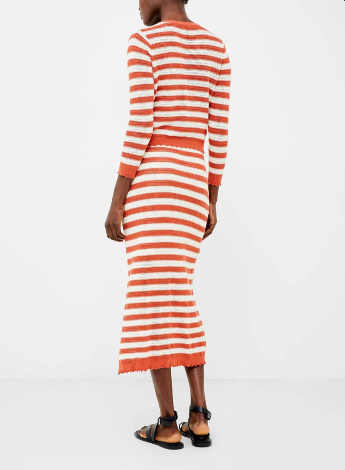 French Connection Nesta Skirt - Rosewood/Cream