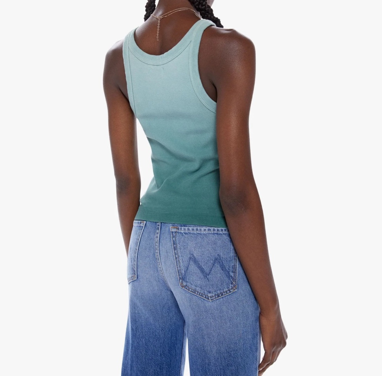 MOTHER The Chin Ups Tank - Cameo Green