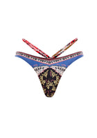 Agua Bendita Antiq Print Halle Beryl Bikini Set - Cornflower Blue