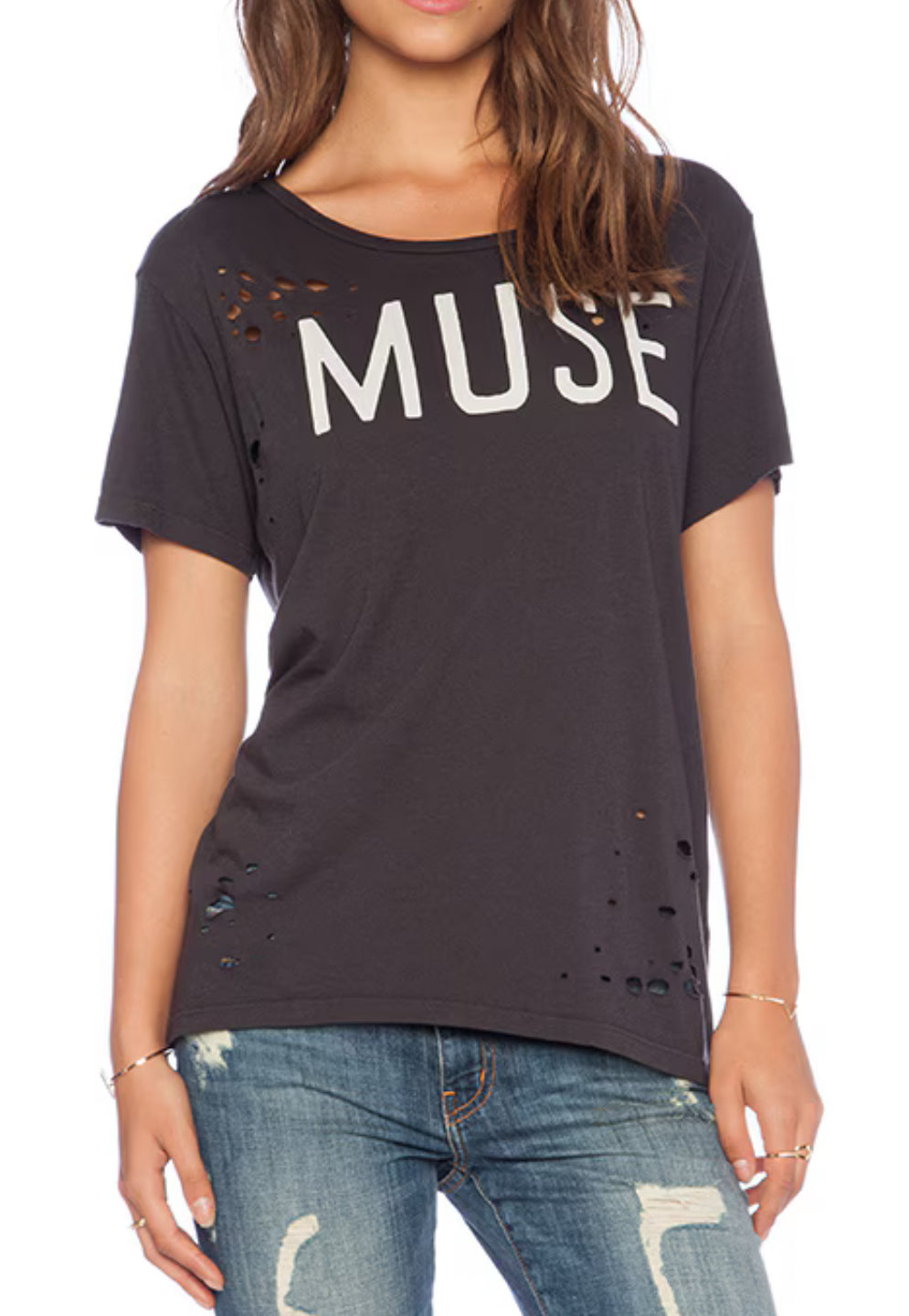 Sundry Muse Loose Tee - Vintage Black