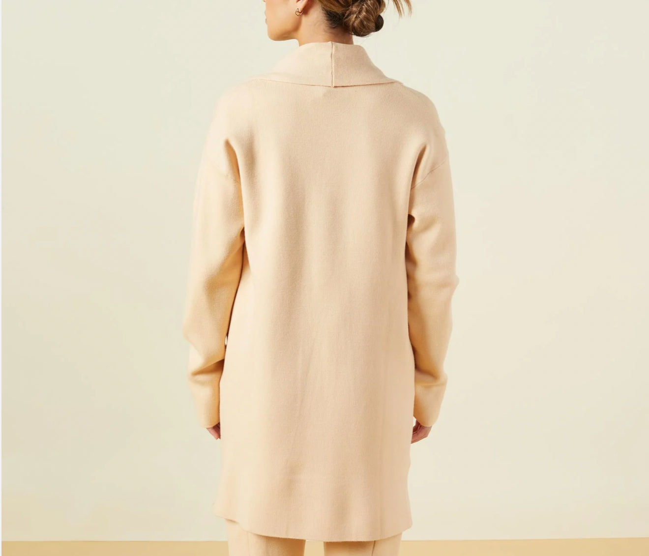 Monrow Supersoft Sweater Knit Cardigan - Vanilla