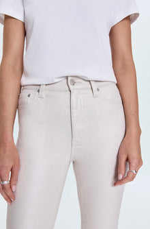 Pistola Kinsley Lennon High Rise Crop Boot Jean - Ivory Luster