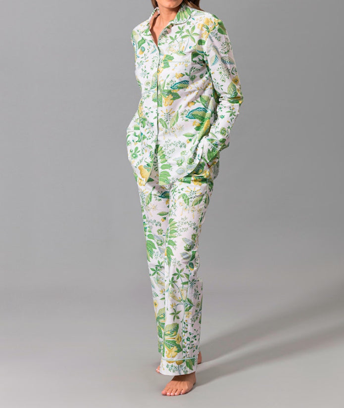 Matouk Luca Pajama Set - Pomegranate Citrus