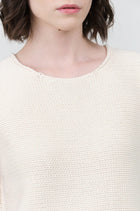 NSF Catalina Sleeveless Sweater Top - Soft White