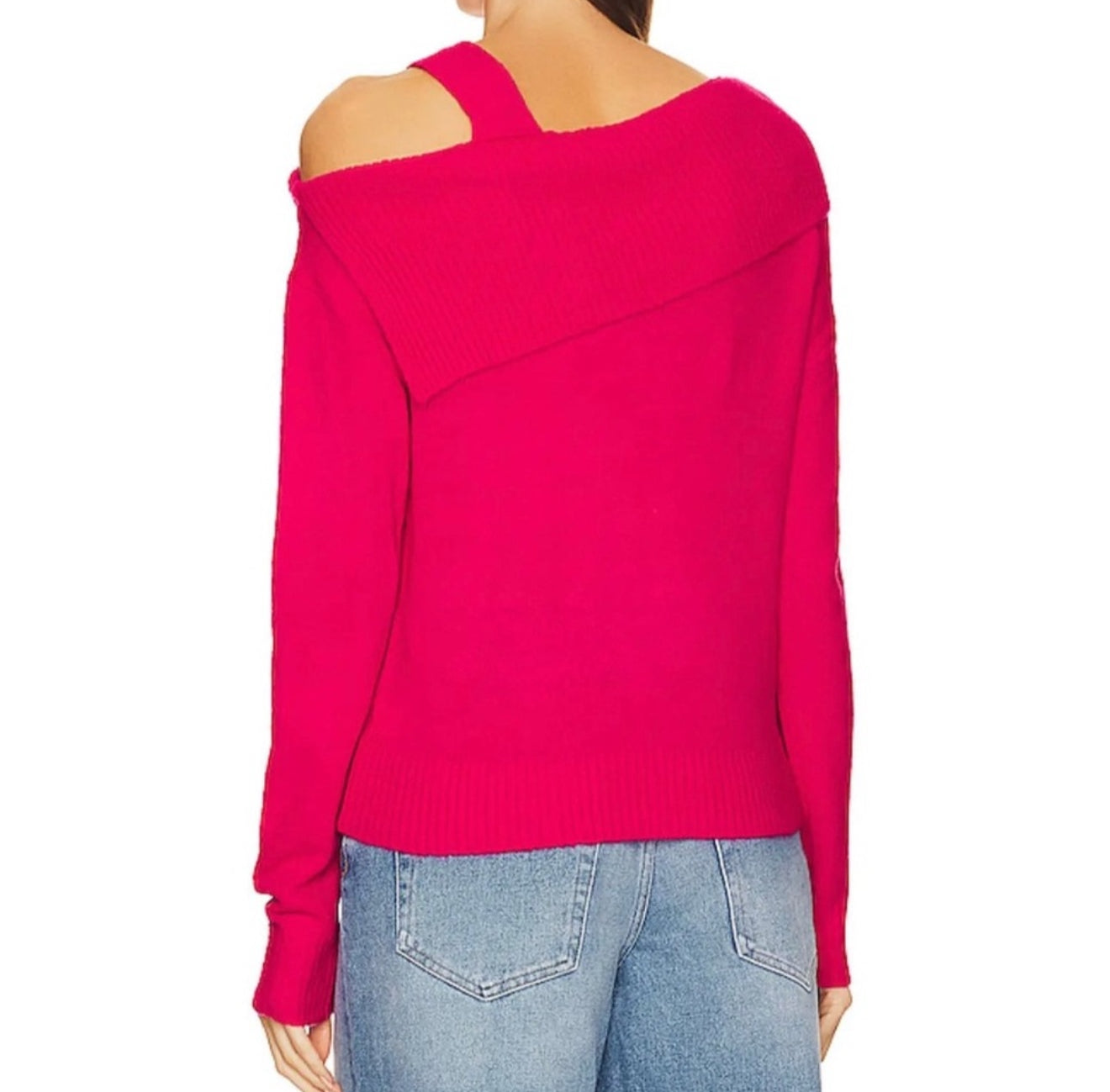 Central Park West Yvonne Cold Shoulder Sweater - Posey