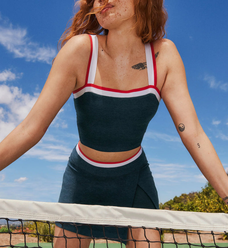 Beyond Yoga Spacedye Sea You There Cropped Tank - Nocturnal Navy