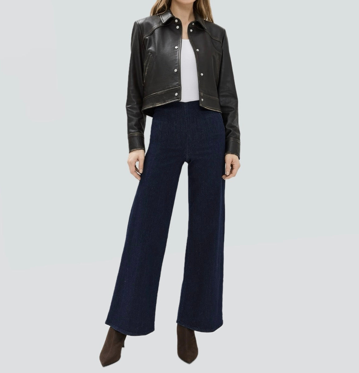 rag & bone Epic Sofie High-Rise Ankle Pull On Jeans - Rinse