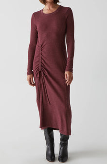 Michael Stars Ilia Thermal Midi Dress - Boysenberry