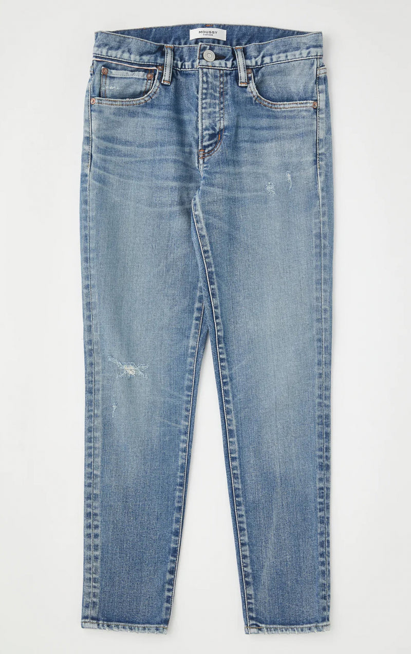 Moussy Vintage Livonia Skinny Jeans - Light Blue