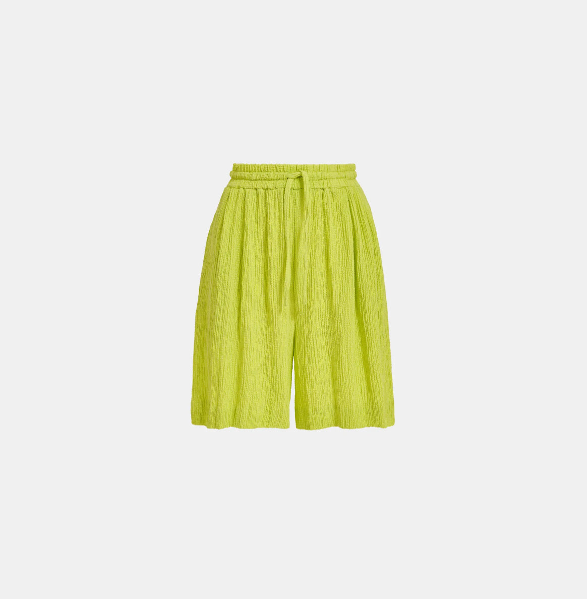 Essentiel Antwerp Seersucker Shorts -  Lime Green