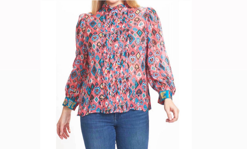 Emily Lovelock Melissa Blouse - Pink