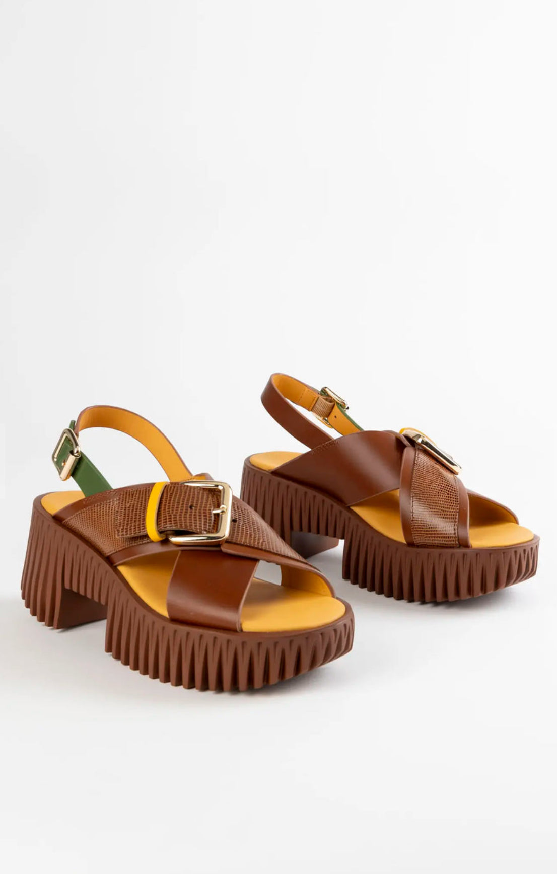 4CCCCEES Pila Juno Sandal - Brown