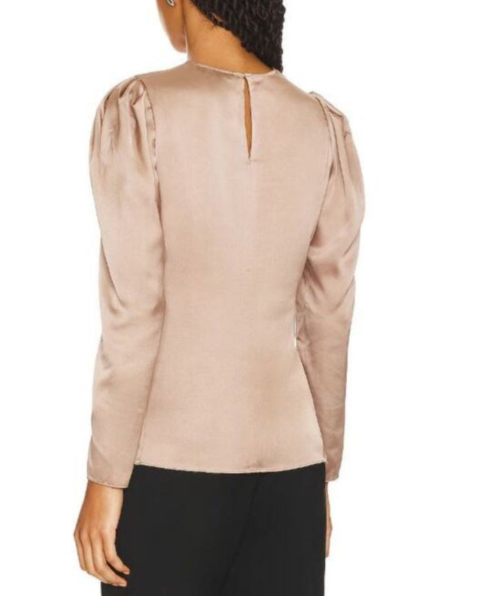 Frame Draped Femme Blouse - Mocha