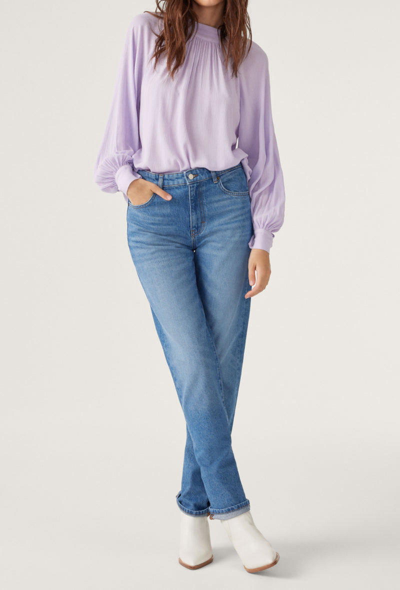 ba&sh Neil Long Sleeve Blouse - Mauve