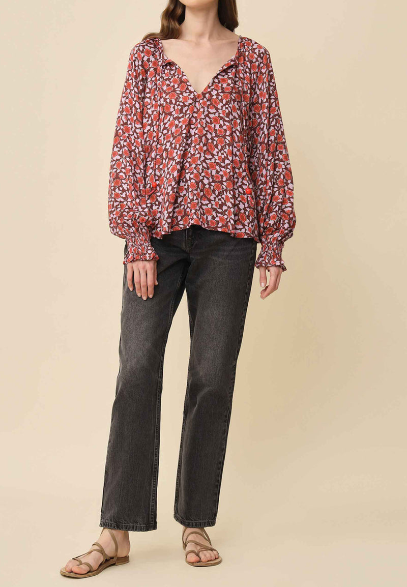 Omika Riviera Blouse - Felice Plum