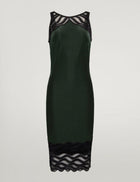 Wolford Esmeralda Dress Dark Green/Black