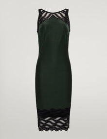 Wolford Esmeralda Dress Dark Green/Black