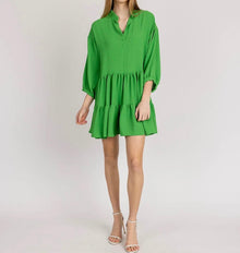 Yana K Cayman Mini Dress Airflo - Green