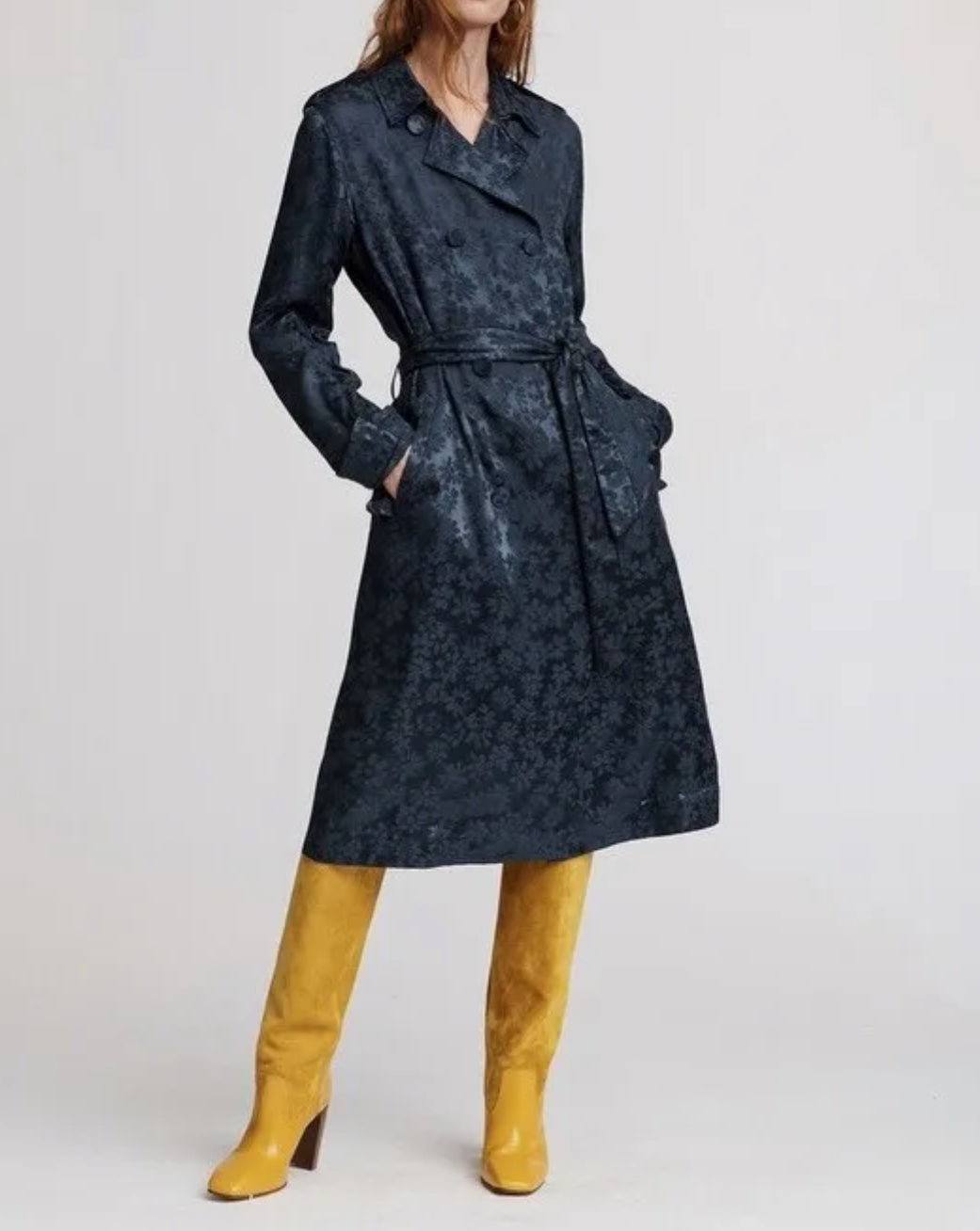 rag & bone Renee Floral Trench Coat