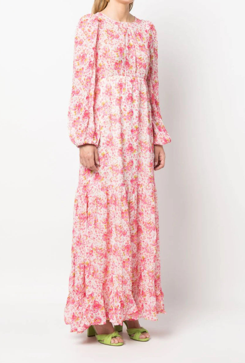 byTiMo floral-print cut-out detailing dress - Pink Blossom