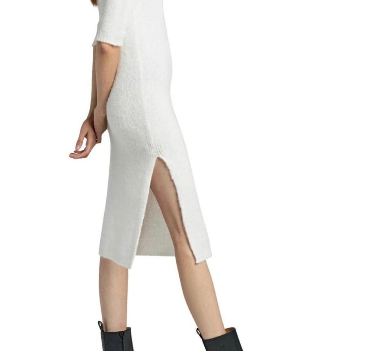 Ragdoll LA Fuzzy Dress - Ecru
