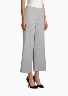 Avenue Montaigne Alex Seersucker Wide-Leg Pants