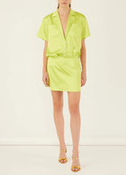 Marissa Webb Margo Camp Shirt - Neon Lime