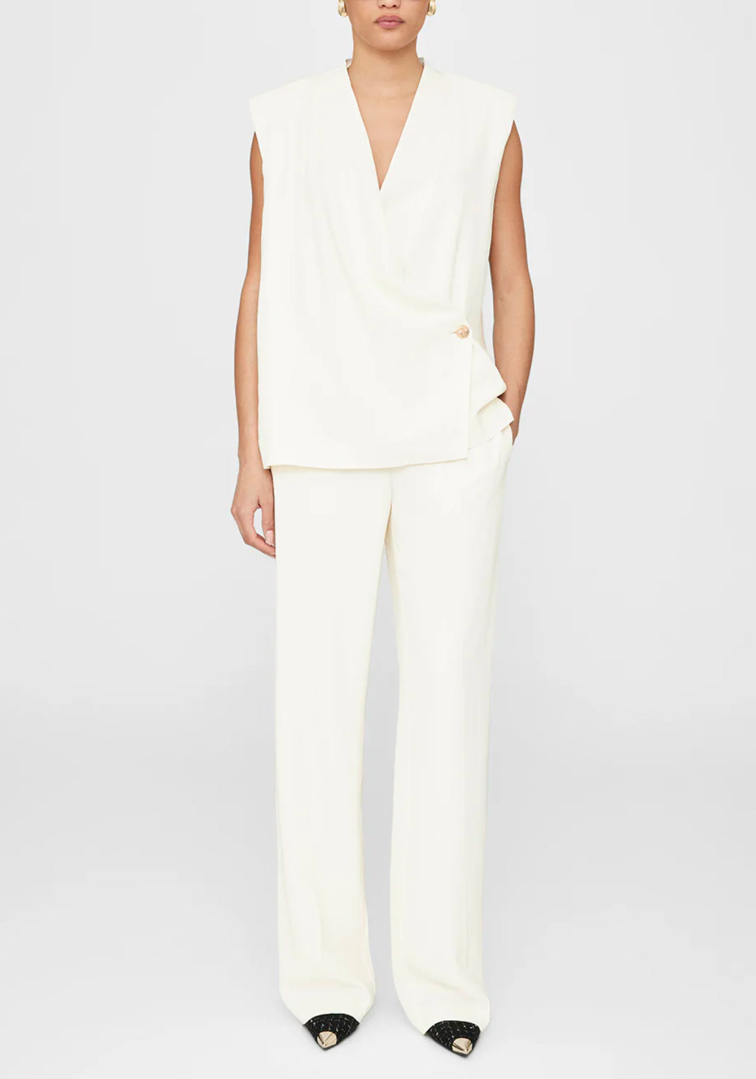 Anine Bing Soto Pant - Ivory