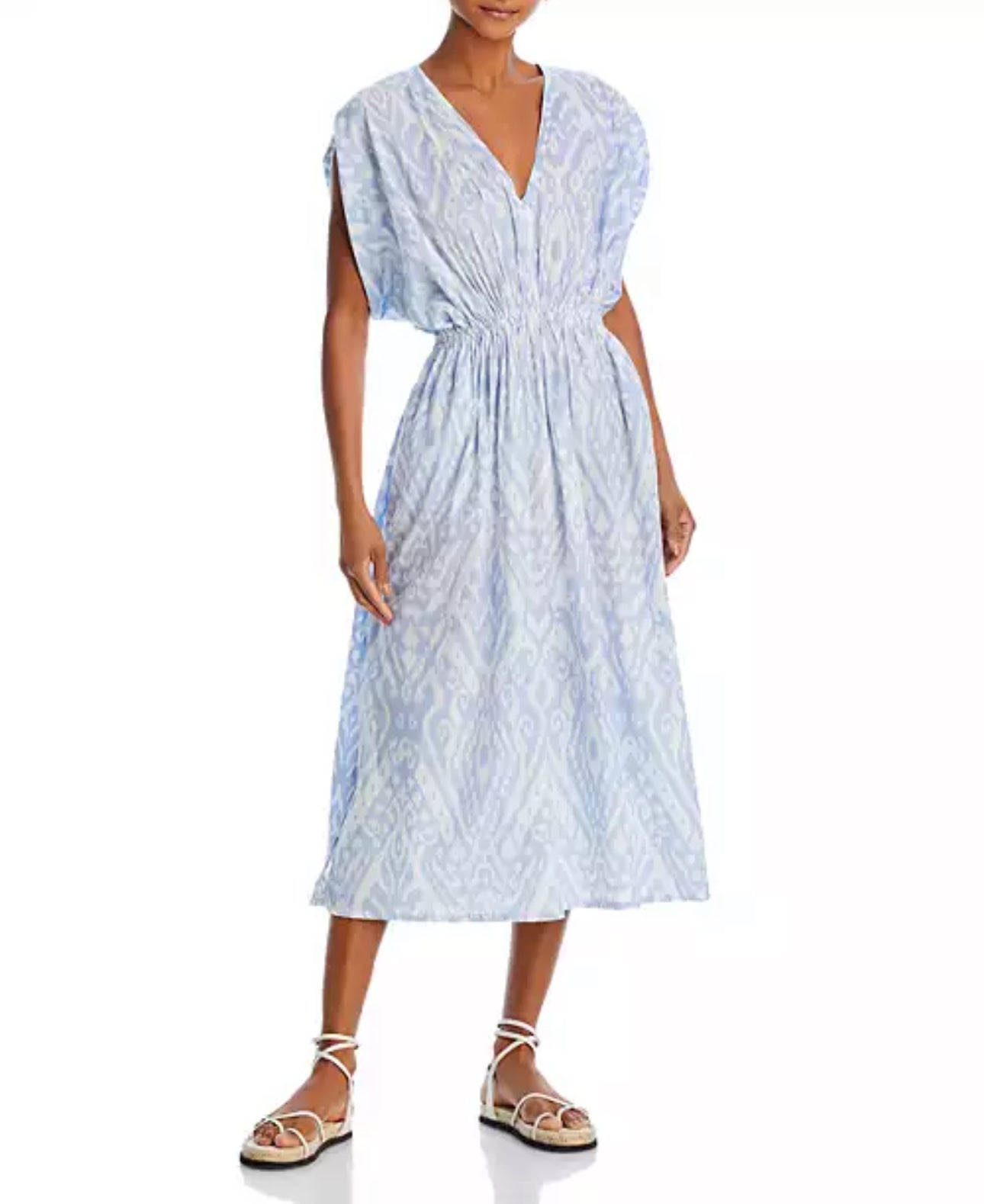 Echo Ikat Gemma Maxi Cover Up Dress - Sky Blue