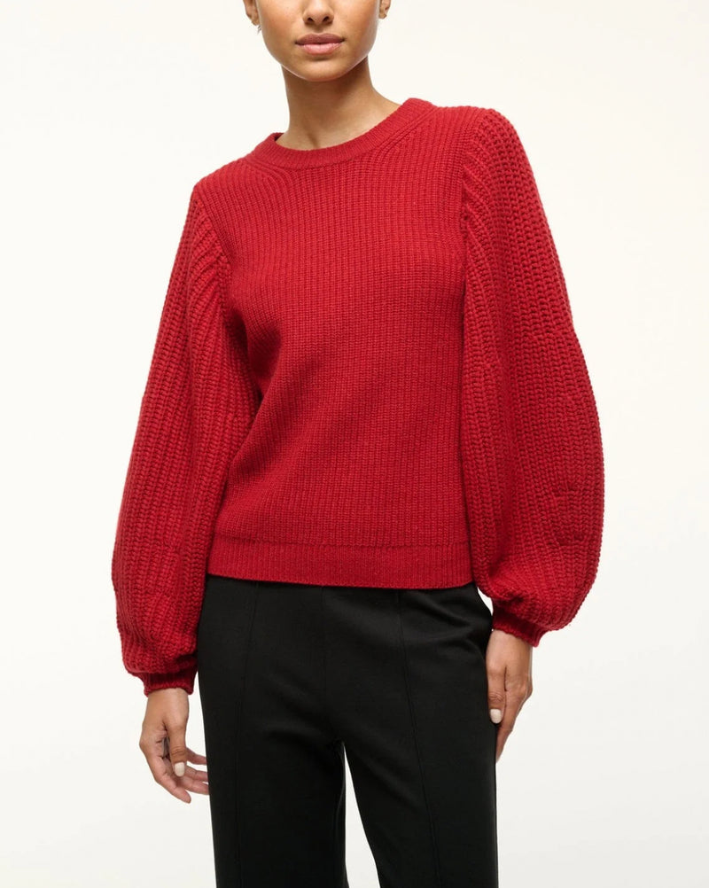 STAUD Aura Sweater - Rouge