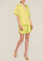 Marissa Webb Margo Camp Shirt - Neon Lime