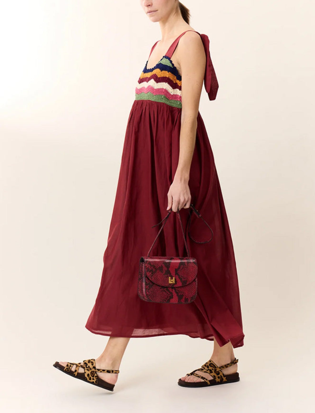Leon & Harper Ricq Crochet Tomato Dress
