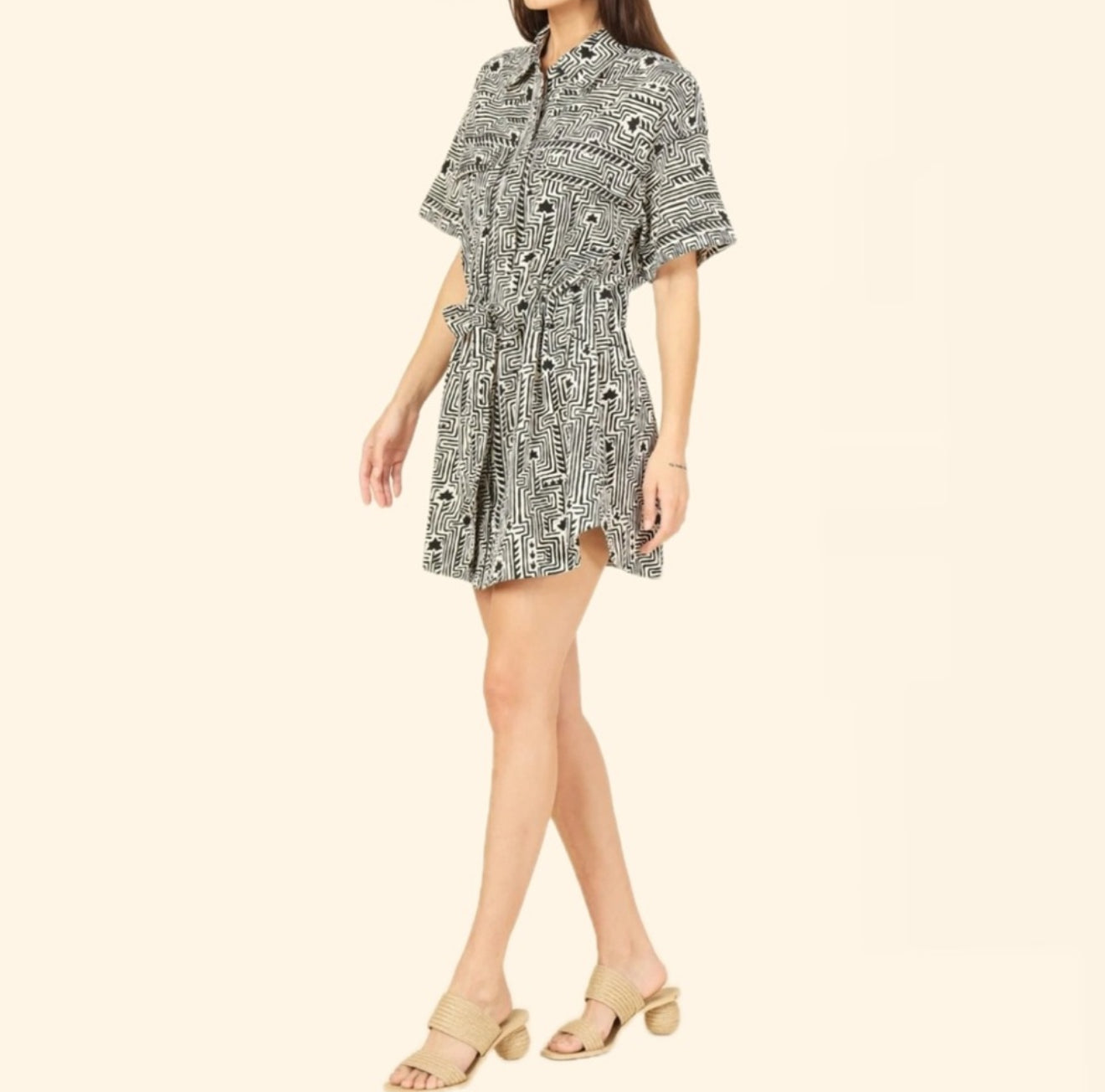 Omika Carla Mini Dress - Ulla Smoke