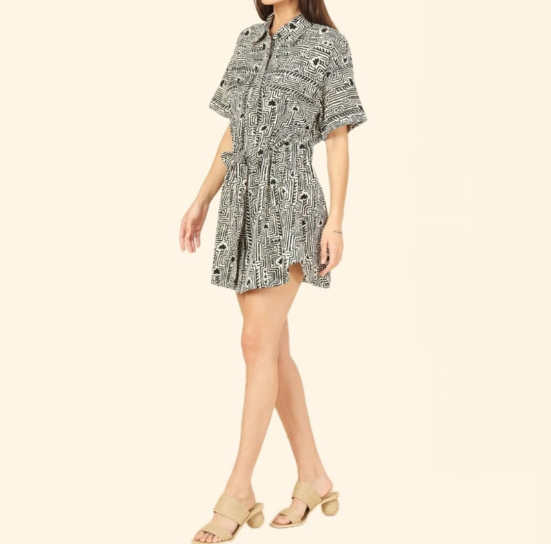 Omika Carla Mini Dress - Ulla Smoke