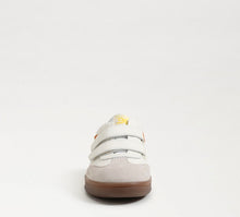 Sam Edelman Talia Velcro Sneaker - White/Orange/Yellow Suede