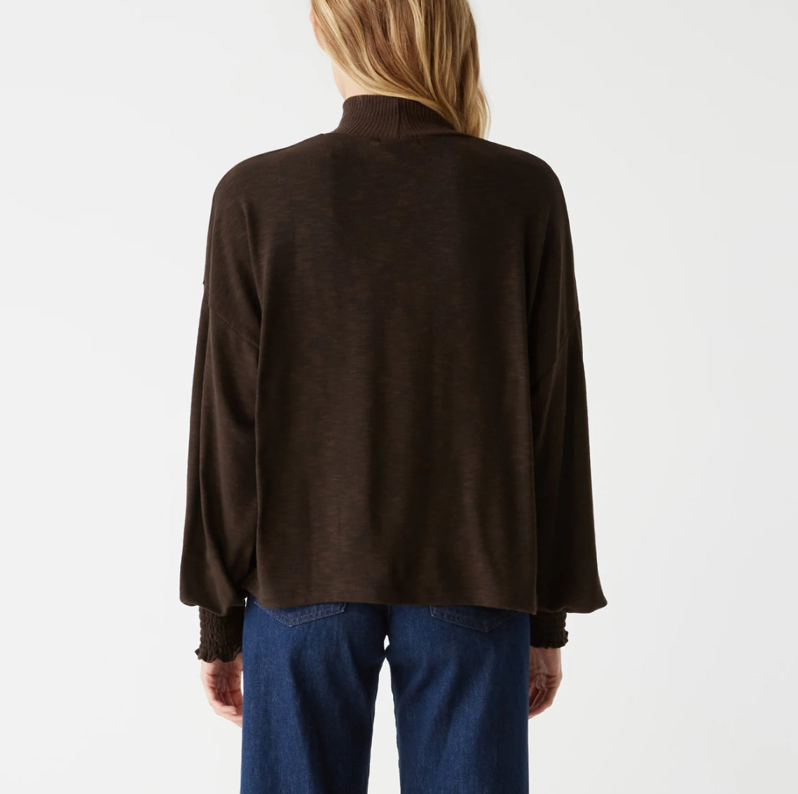 Michael Stars Lila Mock Neck Top - Java