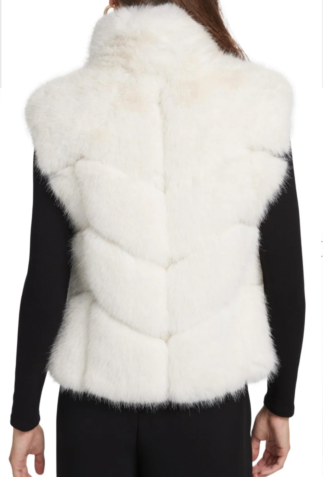 Generation Love Rosario Faux Fur Vest - White