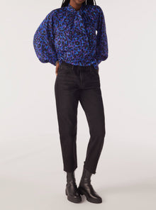 ba&sh Loma Long Sleeve Blouse - Blue