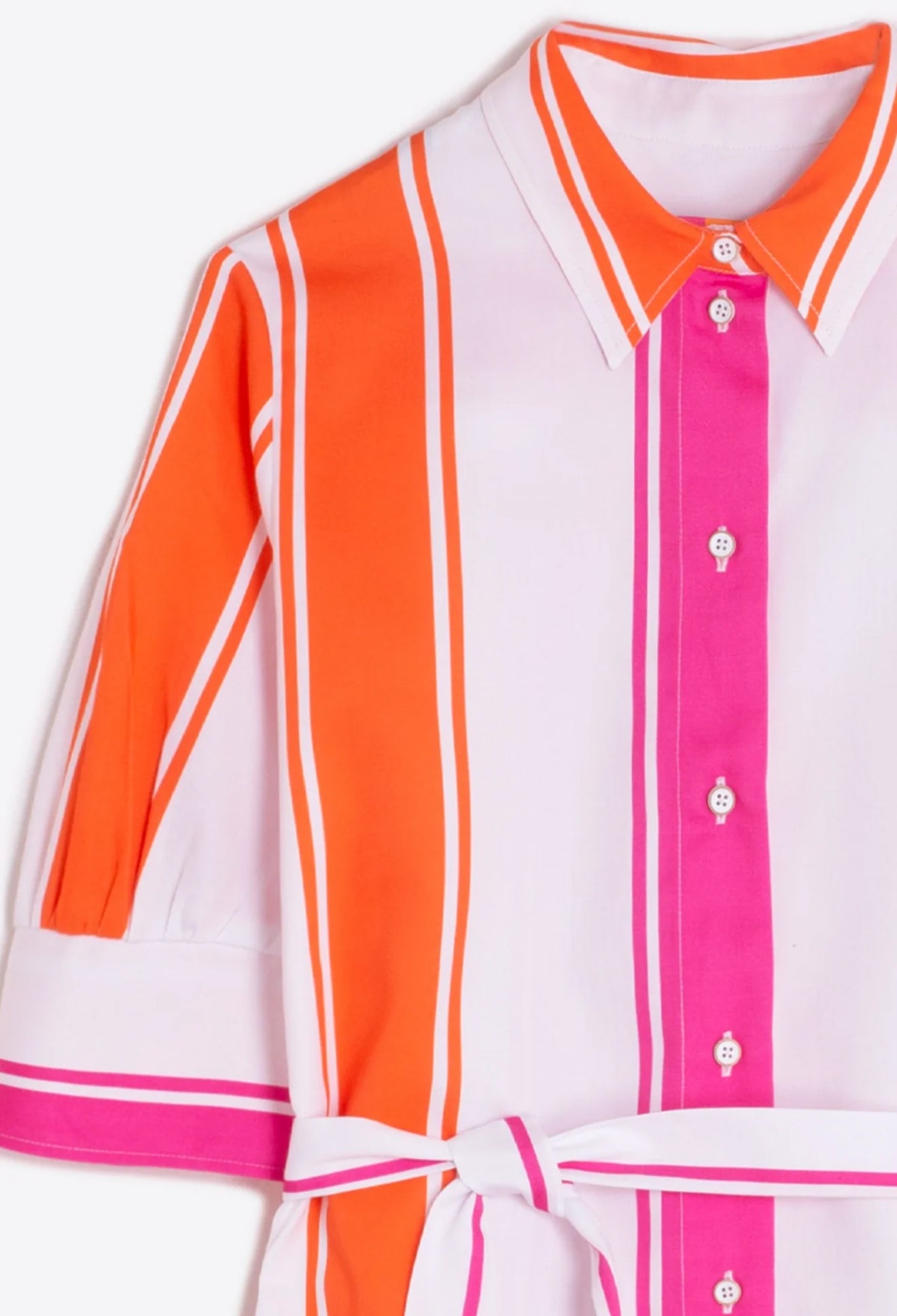 Vilagallo Hester Dress - Orange/Pink Stripe