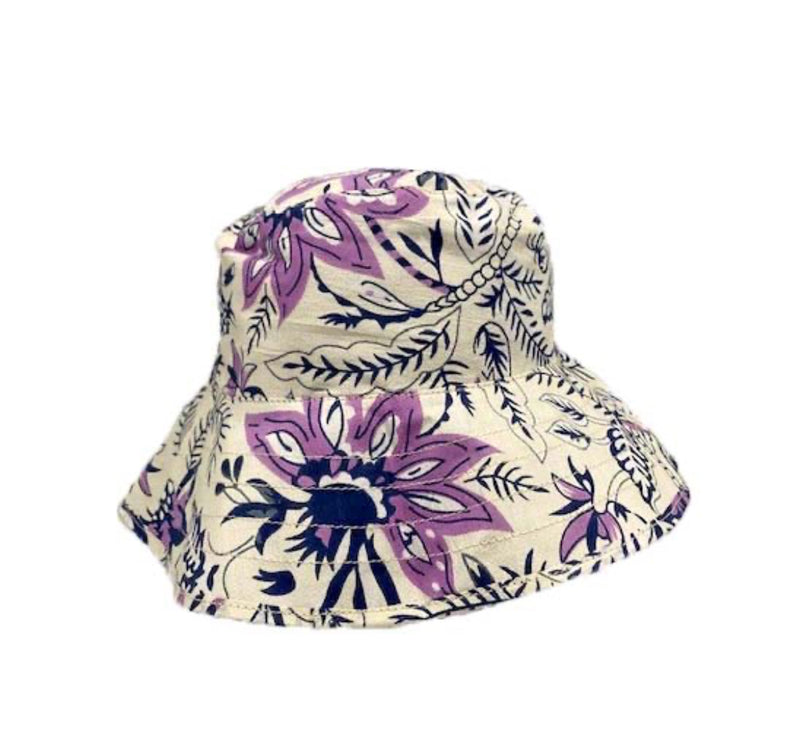 Hat Attack Printed Floral Bucket Hat - Blue