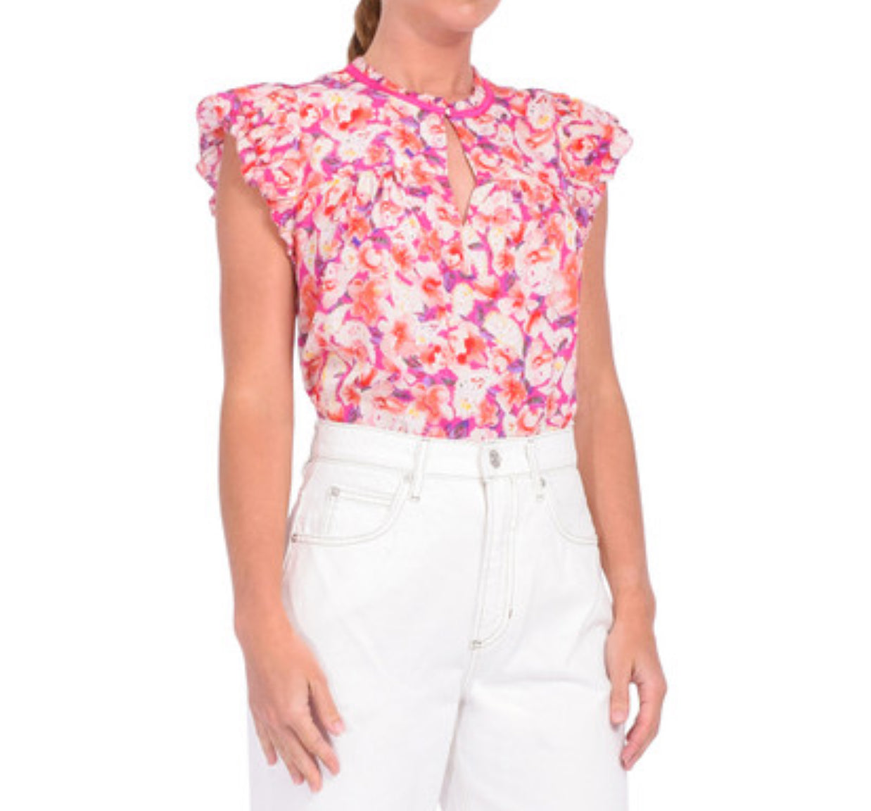ba&sh Derick Top - Fuchsia