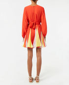 RHODE Ella Dress - Electric Red Colorblock