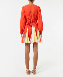 RHODE Ella Dress - Electric Red Colorblock