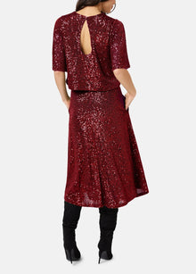 Traffic People Crimson & Clover Skirt - Wine