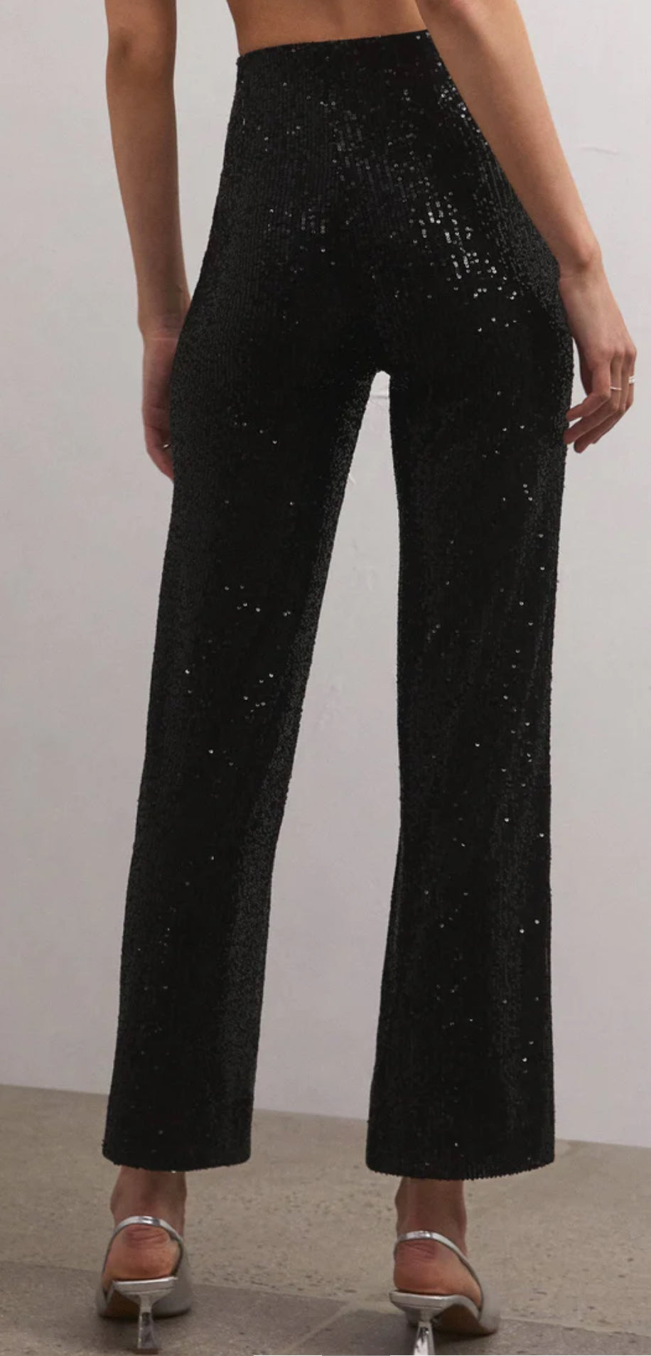 Z Supply Skylar Sequin Pants - Black