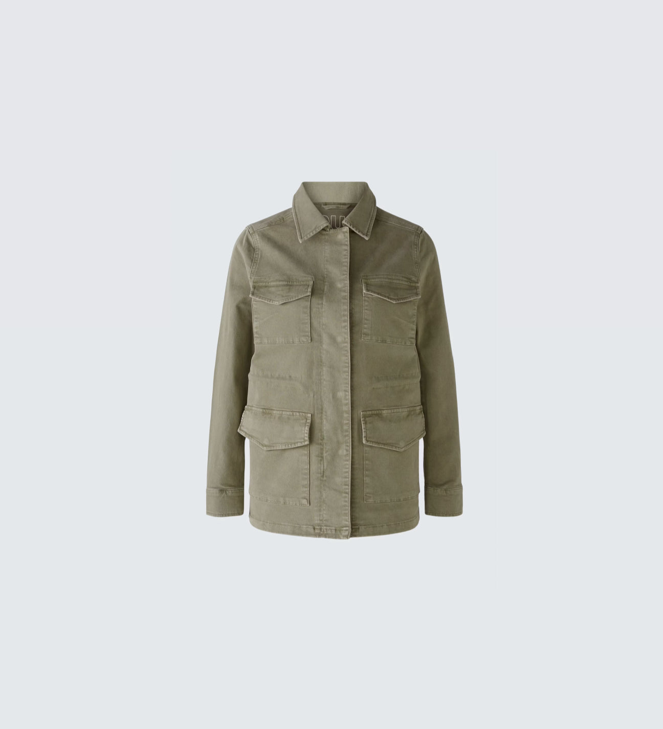 Oui Faux Field Jacket - Dusty Olive