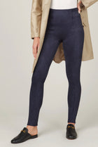 Spanx Faux Suede Leggings - Navy